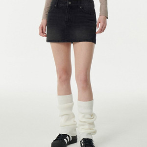 무신사 스탠다드 데님 미니 스코트 치마바지 S
