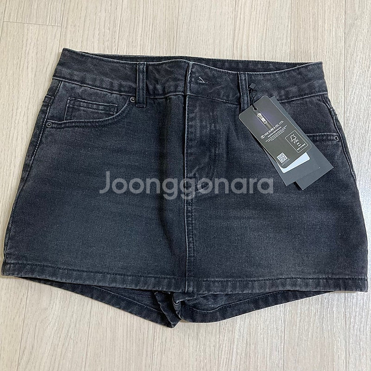 무신사 스탠다드 데님 미니 스코트 치마바지 S--1