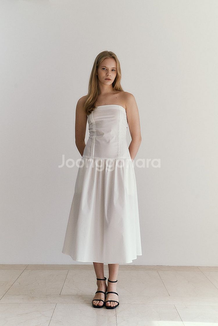 Lea Ribbon pintuck dress 르에 리본...--4