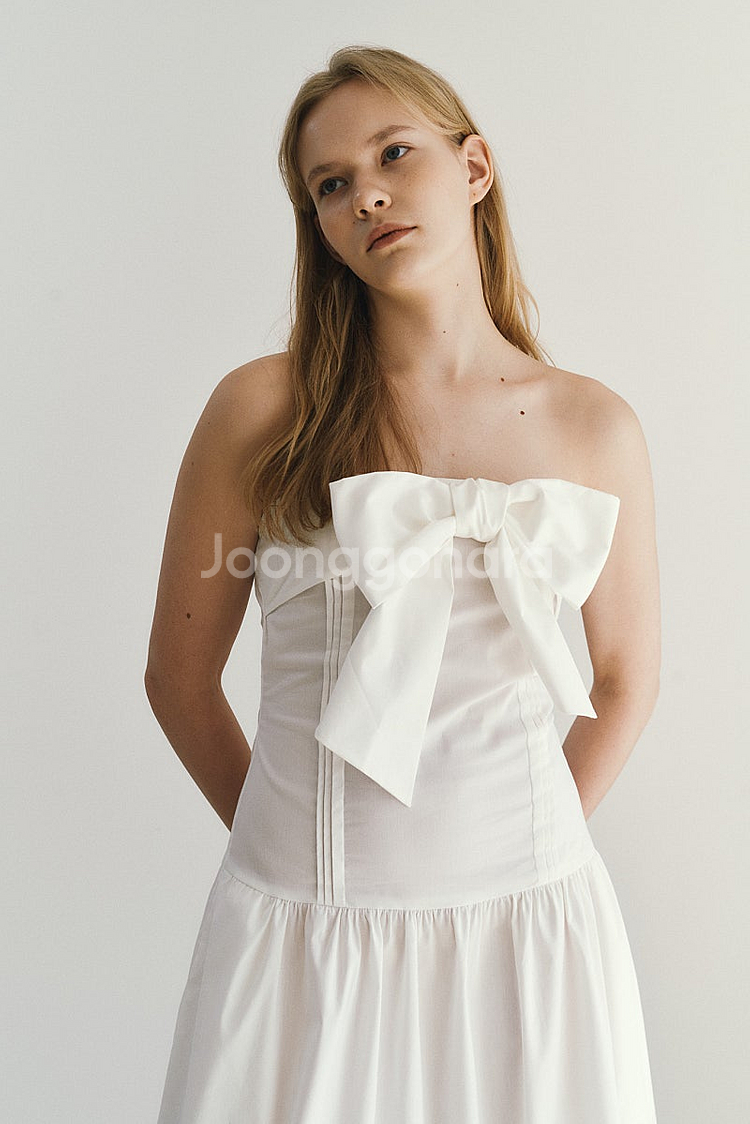 Lea Ribbon pintuck dress 르에 리본...--6