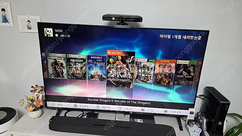 xbox360s 키넥트 풀세트 무선레이싱휠 기타히어로--6