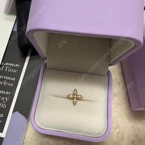 골든듀 펄시피아 쁘띠 파베 옐로우골드 펜던트 18k 다이아