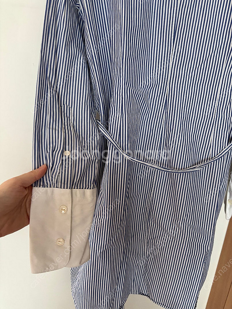 랙앤본 스트라이프 햅번 셔츠원피스 올드머니룩 하객룩 출...--9