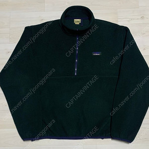 엘엘빈 LL BEAN 하프집업 올리브 그린 후리스