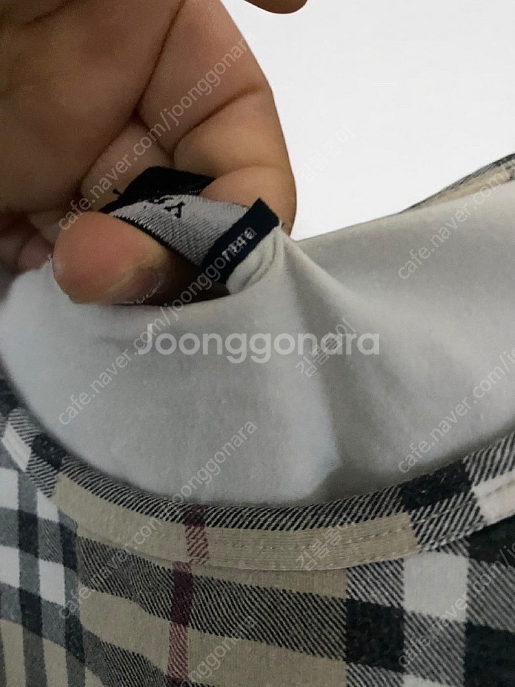 버버리 풀노바체크 반팔티--6