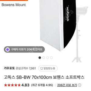고독스 사각 소프트박스