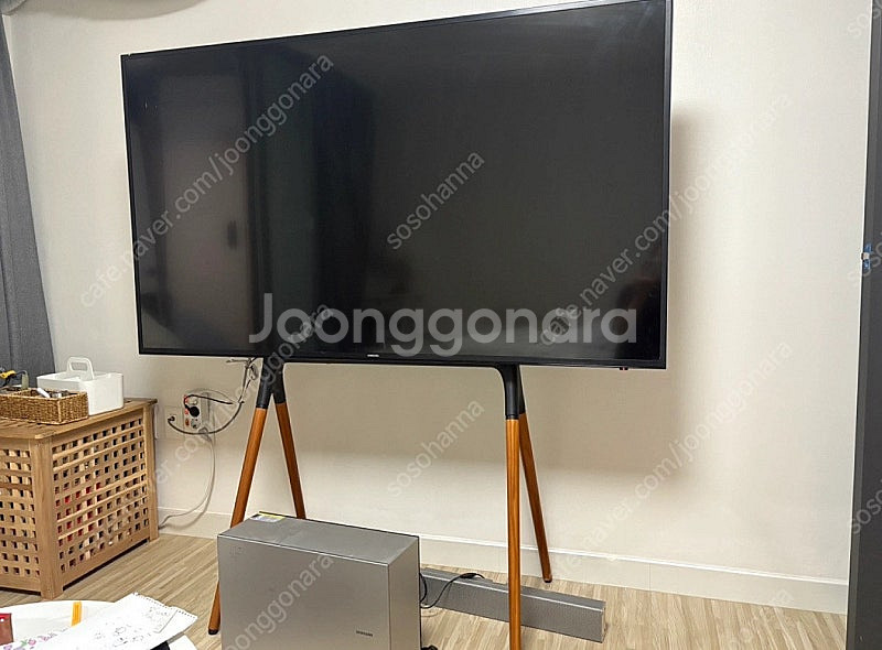 삼성 65인치 티비 ,스텐드, 정품 사운드 바 판매-!...--0