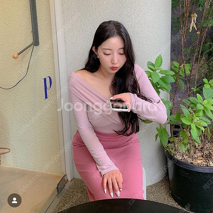 [free]pssw(박선우) 골지 니트 스커트(다크핑크...--1