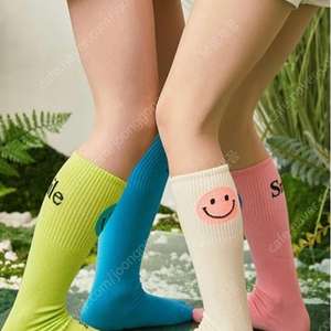 여아여자 상큼 발랄 경쾌한 스마일 니삭스 무릎양말 장말 반양말 봄