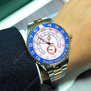 갤럭시워치4 클래식 42mm R사 요트마스터2 로즈골드콤비 커스텀 제품 팝니다