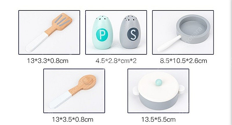 유아어린이 세면대 메이크업 요리 소꿉놀이 원목 장난감 역할놀이--3