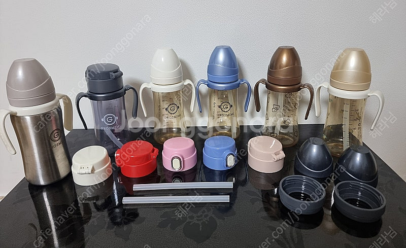 [최저가]그로미미 빨대컵(300ml 6개,(미사용)스텐...--0