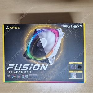 안텍 쿨러 팬 Antec FUSION 120 ARGB 5팩