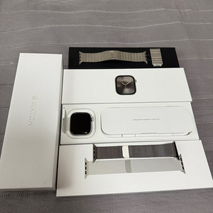 Apple 애플워치 10 42mm 내추럴 티타늄 GPS+Cellular 밀레니즈 루프 + 애케플 새상품급