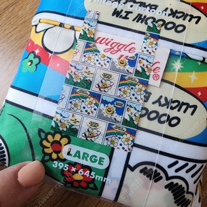 위글위글 피크닉백 vintage cartoon/loqi smiley spiral 에코백 L 사이즈 일괄