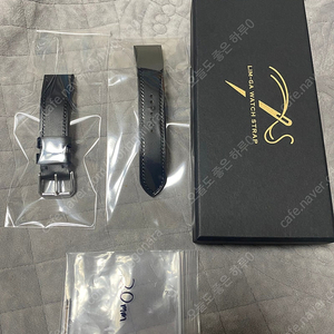 임가스트랩 부테로 올스티치 가죽 시계줄 블랙 20mm
