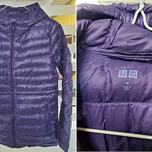 유니클로 경량 패딩 점퍼 m, xl