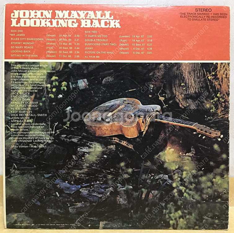 LP ; john mayall 존 메이올 블루스 락 명...--7