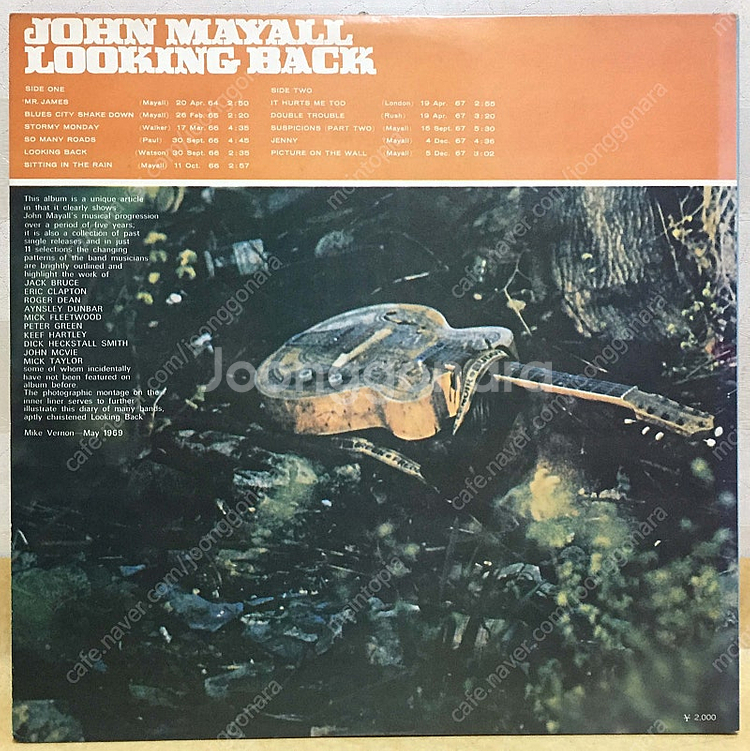 LP ; john mayall 존 메이올 블루스 락 명...--9