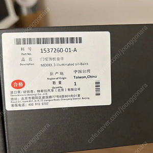 테슬라 모델3 일루미네이티드 도어실
