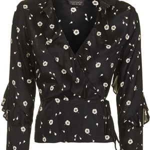 (정품) TOPSHOP 탑샵 모노 랩 블라우스 운포13000원