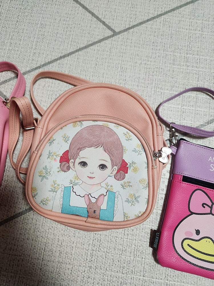 봄,가을 여아 크로스 가방 3종--3