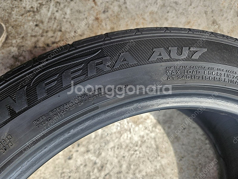 대구 중고타이어 넥센 AU7 245 45 19 2개팝니...--4