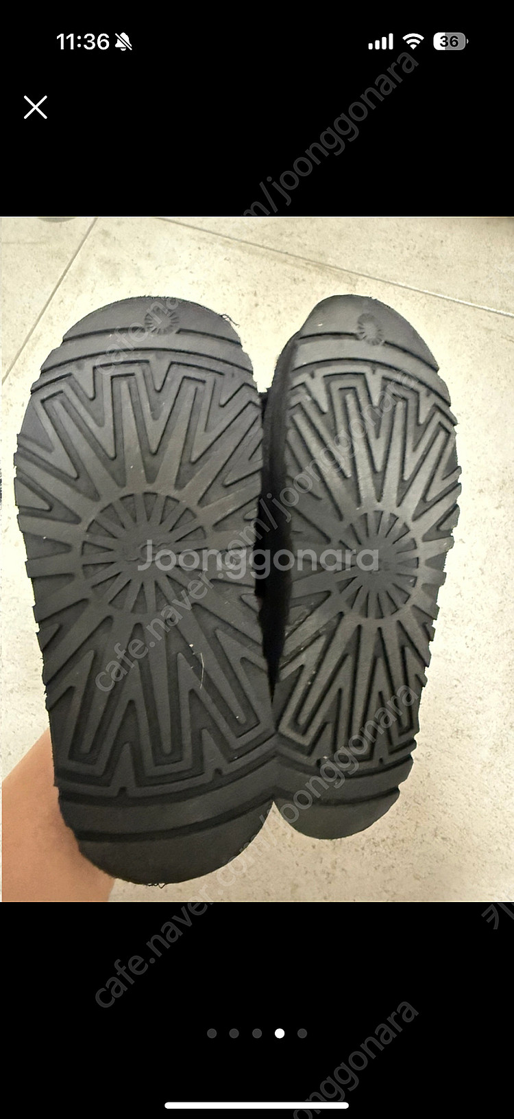 UGG 미국어그 플랫폼 밴딩 슬리퍼 230--3