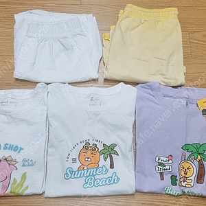 아동 140 여름 옷 일괄. 탑텐키즈 카카오프렌즈 티셔츠 외.