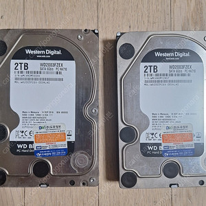 3.5인치 2tb 부품용 2개 판매합니다.