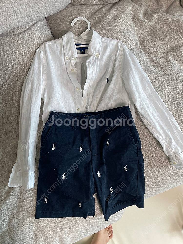 랄프로렌 폴로 상하세트 (린넨셔츠 및 폴로반바지)--0