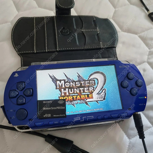 소니 블루 PSP 1000번 4기가포함 ,플스2 5만번