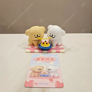 말티즈 몰티즈 리트리버 랜덤 피규어 소풍