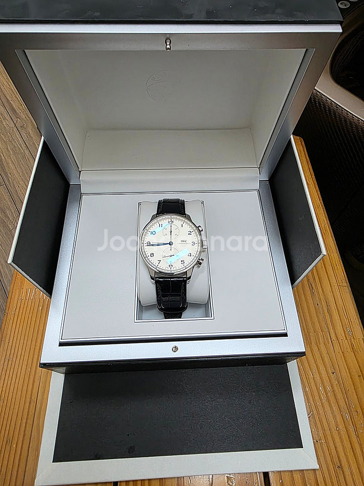 IWC 포르투기저 크로노그래프 블루핸즈 41mm 18년...--1