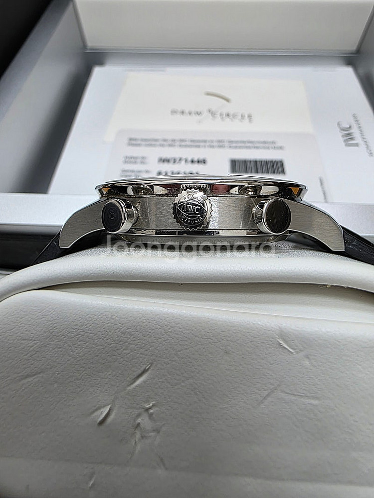 IWC 포르투기저 크로노그래프 블루핸즈 41mm 18년...--3