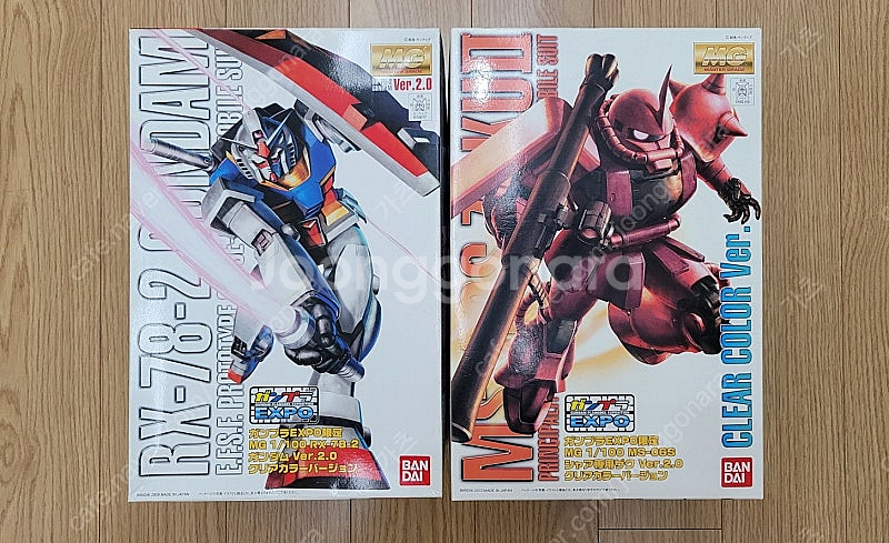 엑스포한정 MG 퍼스트 건담 2.0 클리어 + MG 샤...--0