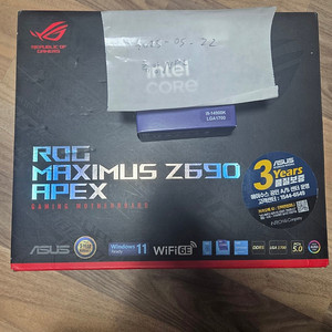 14900K 미개봉 정품 및 Z690 APEX 에펙