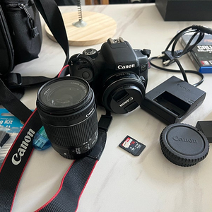 캐논 750D 18-55mm 번들킷 + 24mm 팬케익 렌즈