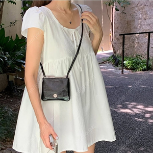 untidy)언타이디 Layered Bag Ivory 미니크로스백