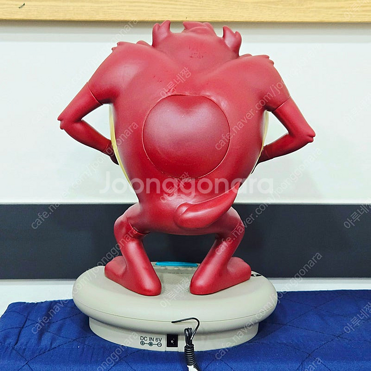 (새상품)루니툰즈 태즈 대형 피규어 알람시계 겸 라디오--4