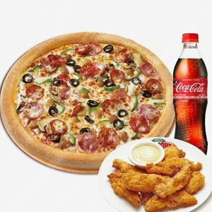 파파존스 수퍼파파스 + 치킨스트랩 + 콜라1.25L