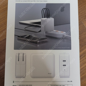 엘라고 PD PPS USB C타입 유니버셜 고속 충전 듀얼 어댑터 65W