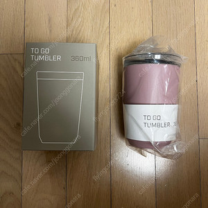킨토 투고 플러그 텀블러 kinto togo with plug tumbler 360ml 새제품 팝니다