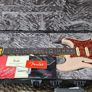 펜더 미펜 한정판 70주년 24년식 프로페셔널2 씬라인 쉘핑크 일렉기타 아프로2 Fender Professional2 Thinline