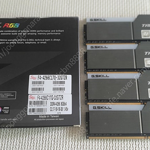 [풀박스] 지스킬 RGB DDR4-4266 CL17 (8GB x 4개) 쿼드킷트