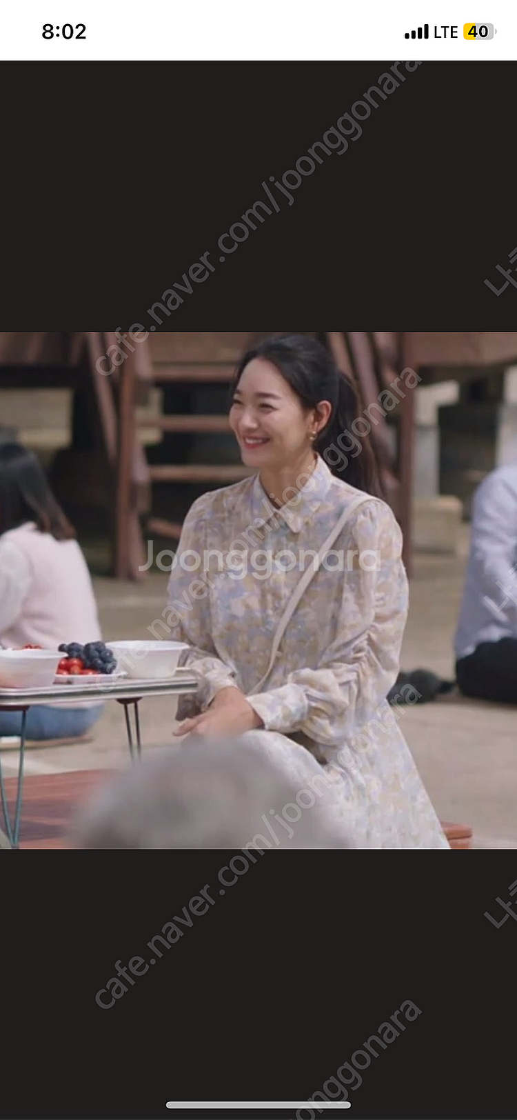 [신민아착용] 오앨 플로어 퍼프 셔링 블라우스 +플리츠...--0