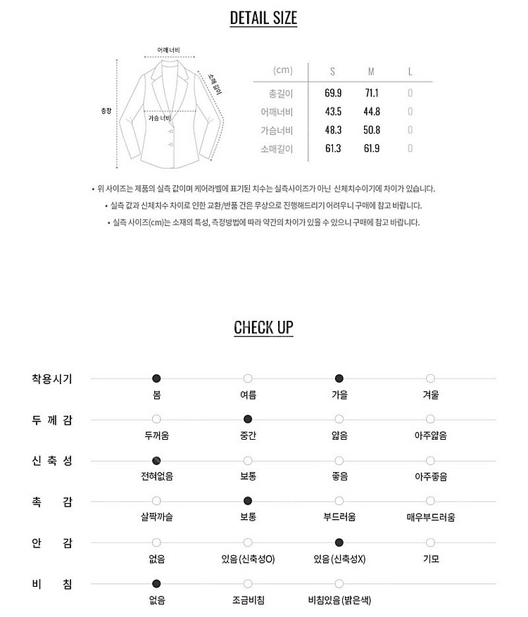 [새제품] 지오다노 자켓 장희령 TR블레이저 네이비M (택부착 372901)--9