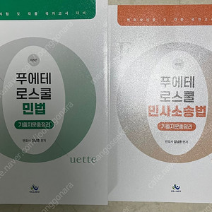 김남훈 푸에테 로스쿨 민법/민사소송법 기출지문총정리(올해 최신판,새 책)