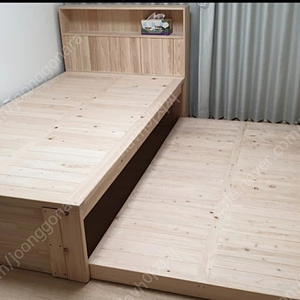 편백나무 2중 침대 (공방에서 120만원 제작)