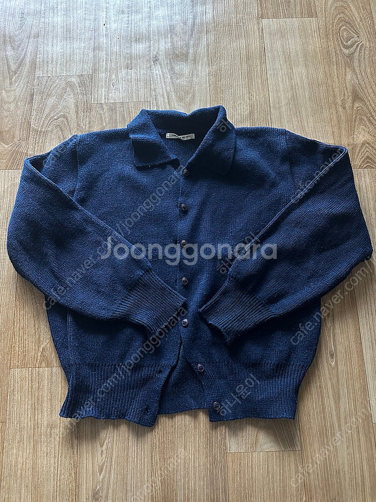 지니즈 카라 네이비 니트--1